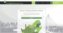 Desktop Screenshot of bookabillboard.co.za