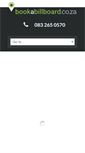 Mobile Screenshot of bookabillboard.co.za